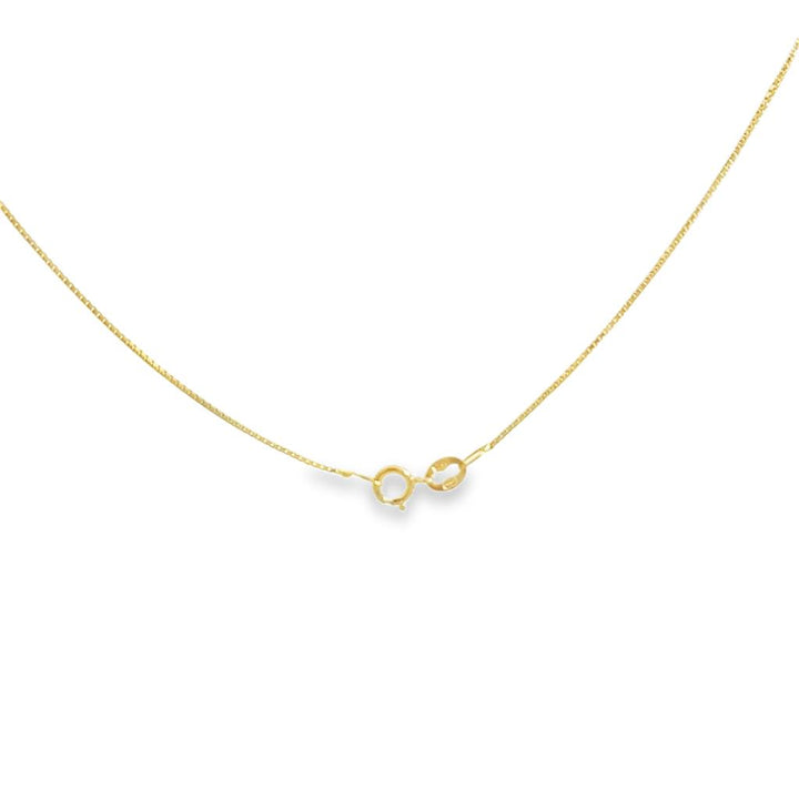 14K Yellow Gold Box Chain Necklace – 16"