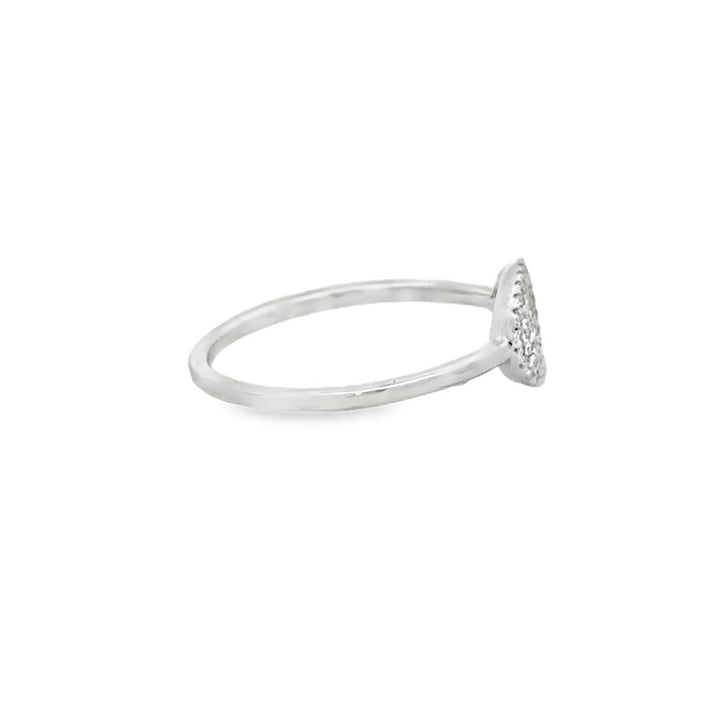 0.19 CTW Diamond Pavé East-West Ring 14K White Gold