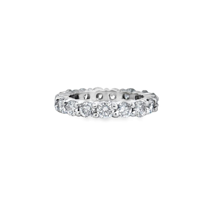 3.40 CTW Round Brilliant Diamond Eternity Band in Platinum
