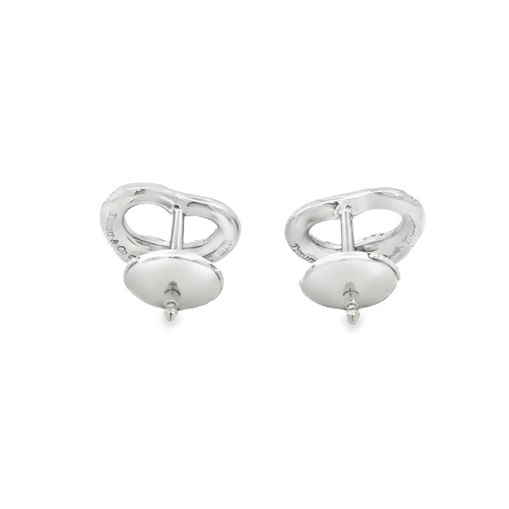 Pre-Owned Tiffany & Co. Elsa Peretti 0.60 CTW Diamond Platinum Heart Earrings