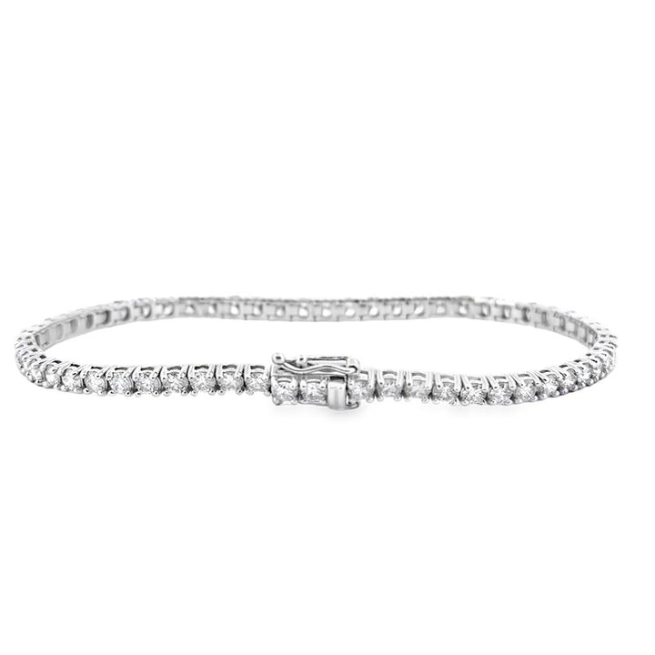 4.30 CTW Diamond Tennis Bracelet in 14K White Gold