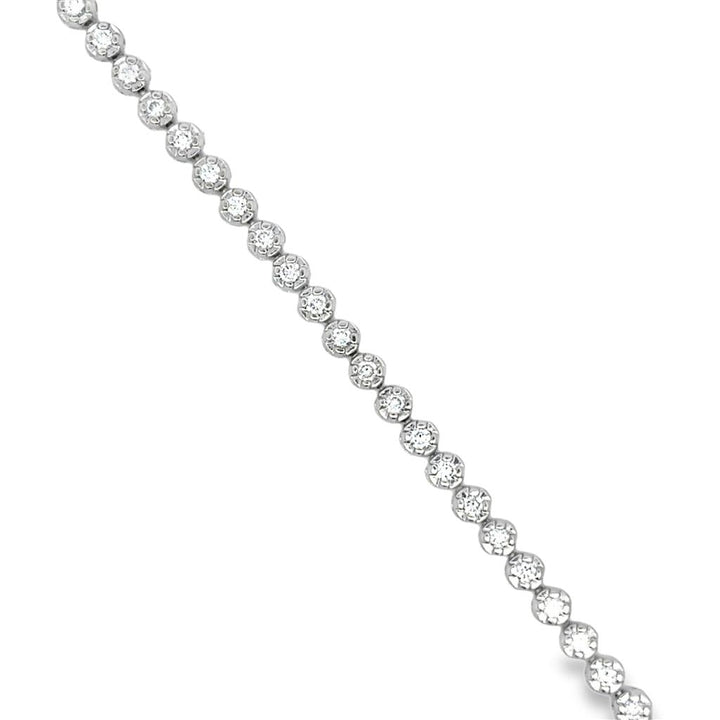 18K White Gold Diamond Tennis Bracelet – 1.50CTW