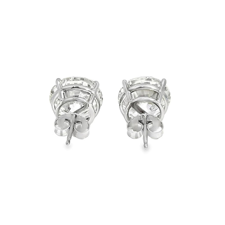 11.32 CTW Round Brilliant Diamond 14K White Gold Stud Earrings