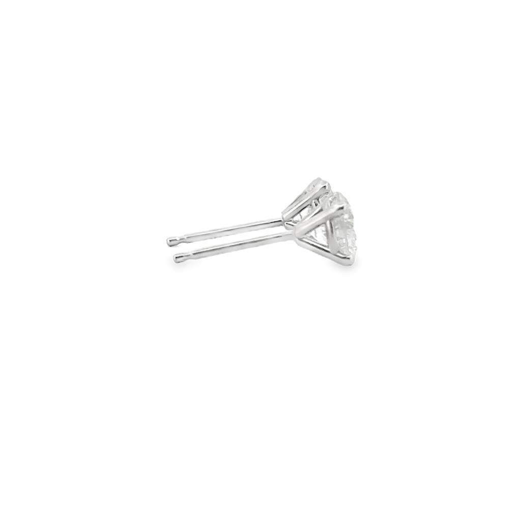 Signature Diamond Stud Earrings 1.00 CTW in 14K White Gold