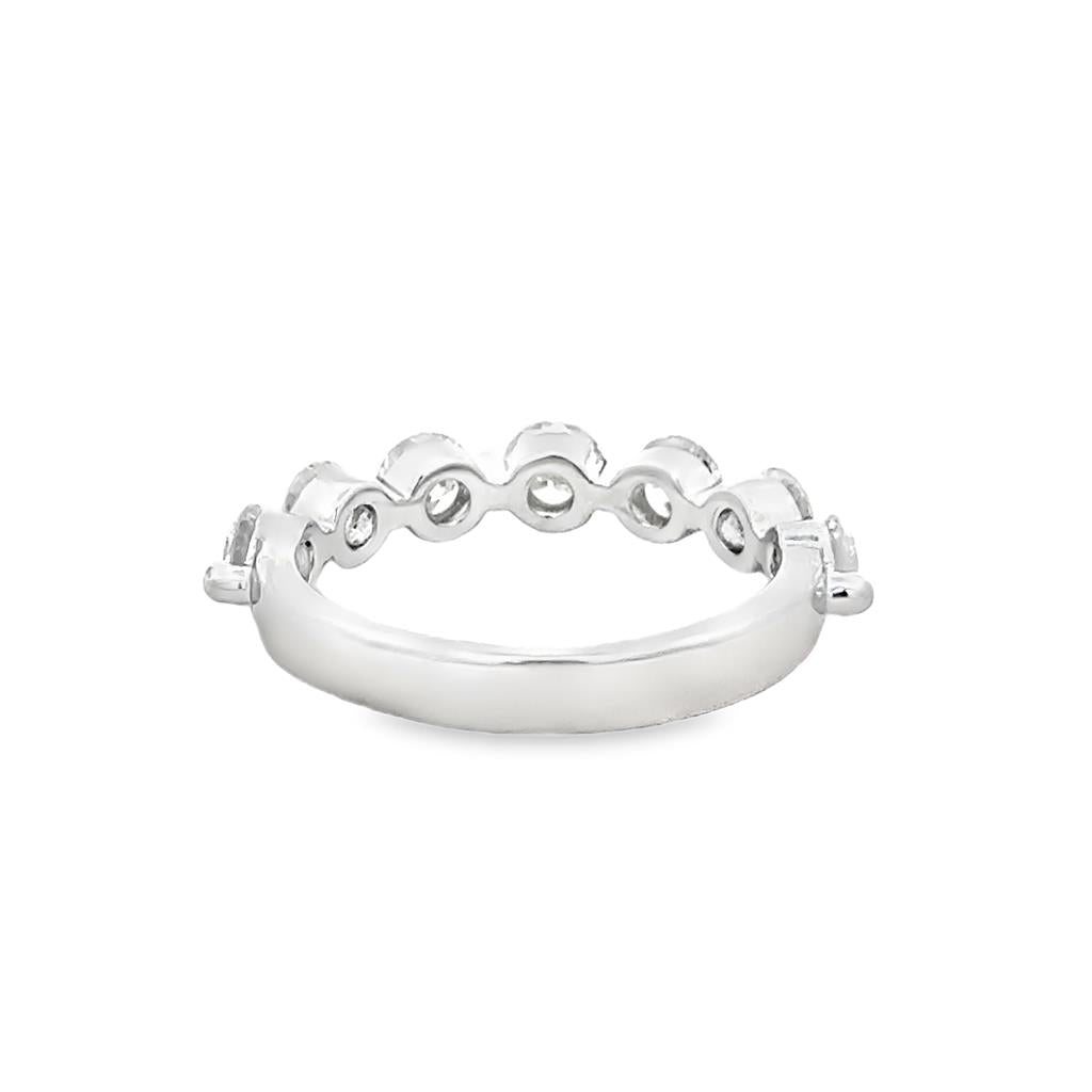 1.50 CTW Diamond 14K White Gold Shared Prong Band Ring