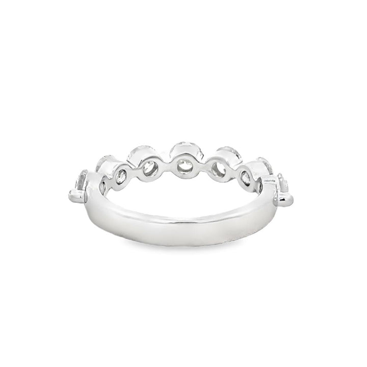 1.50 CTW Diamond 14K White Gold Shared Prong Band Ring