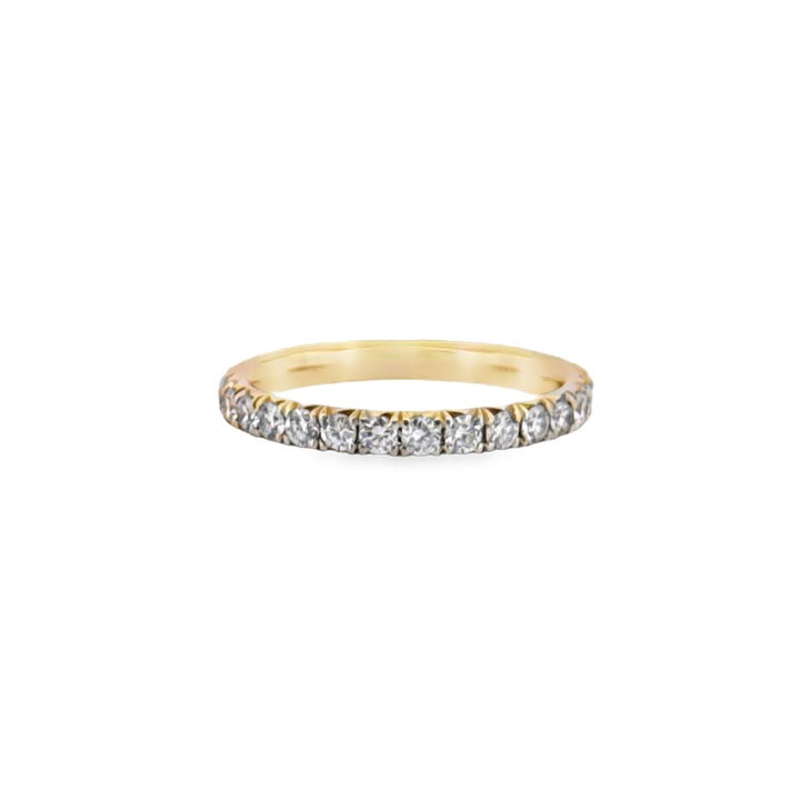 0.80 CTW Diamond Eternity Band Ring 14K Yellow Gold