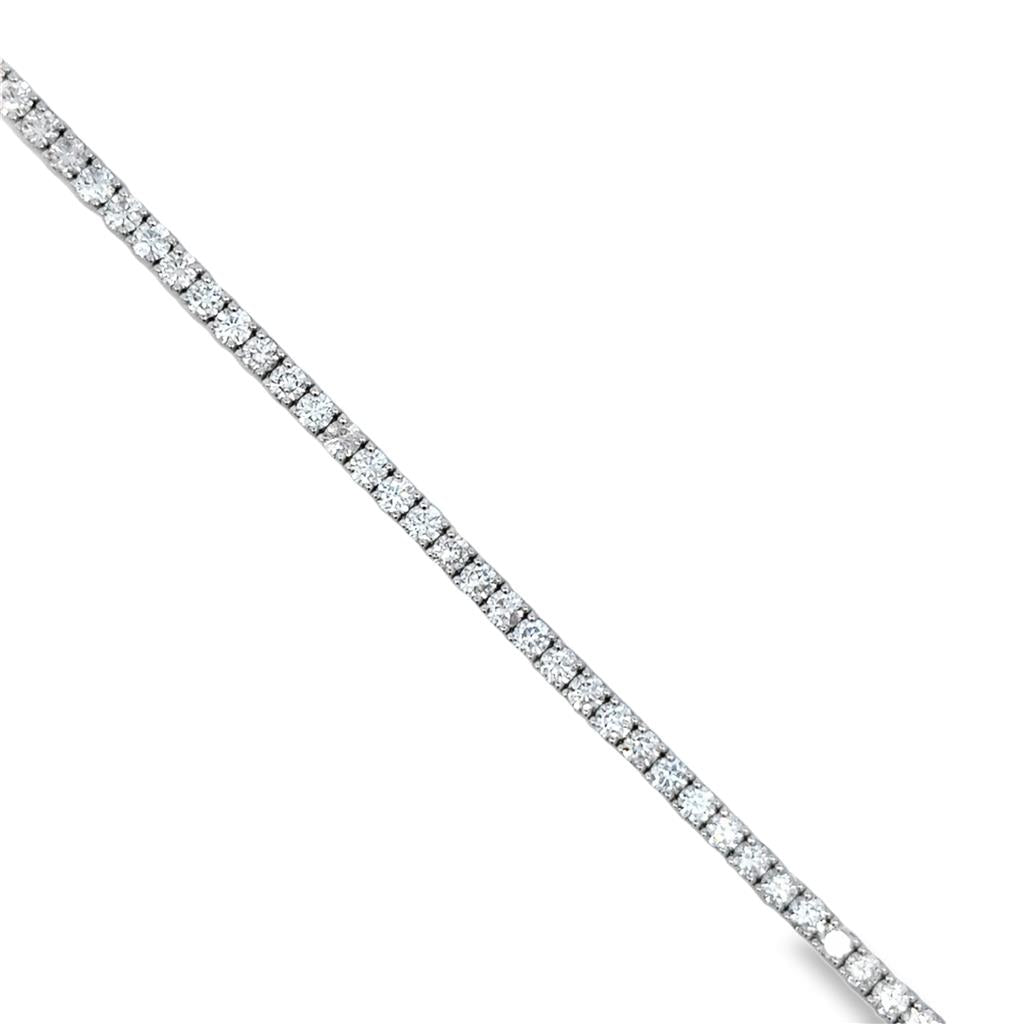 4.46 CTW Diamond 14K White Gold Tennis Bracelet