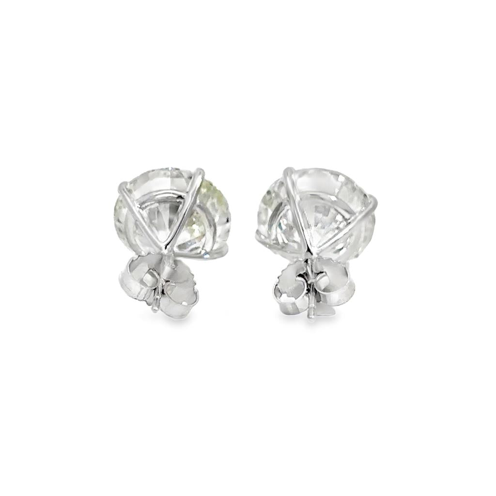 12.19 CTW Diamond 14K White Gold Martini Stud Earrings