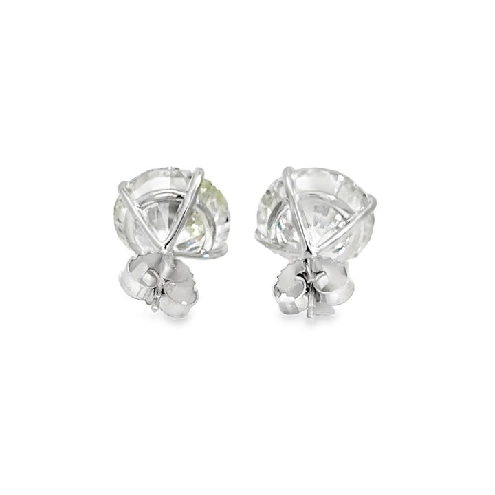 12.19 CTW Diamond 14K White Gold Martini Stud Earrings