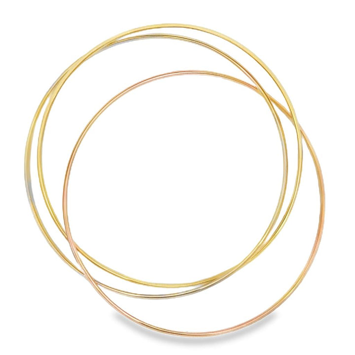 Pre-Owned Cartier 18K Tri-Gold Bangle Bracelets
