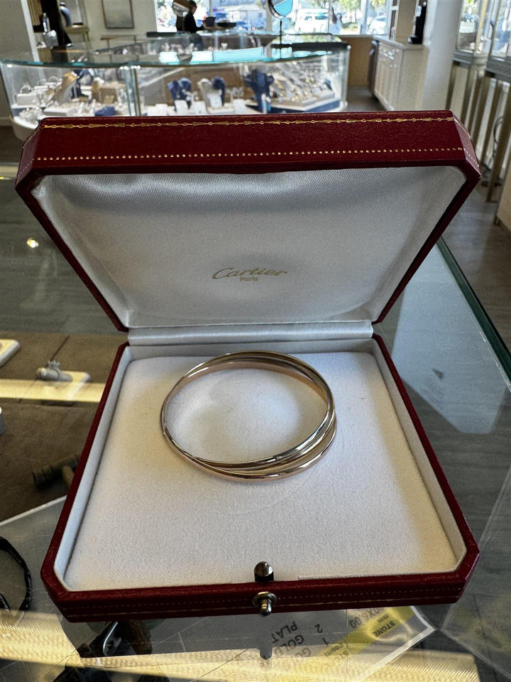 Pre-Owned Cartier 18K Tri-Gold Bangle Bracelets