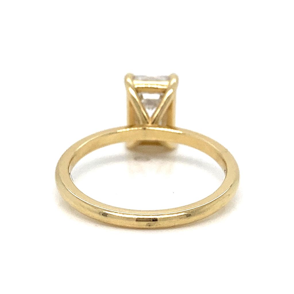 Engagement Semi-Mount Petite Solitaire Ring in 18K Yellow Gold