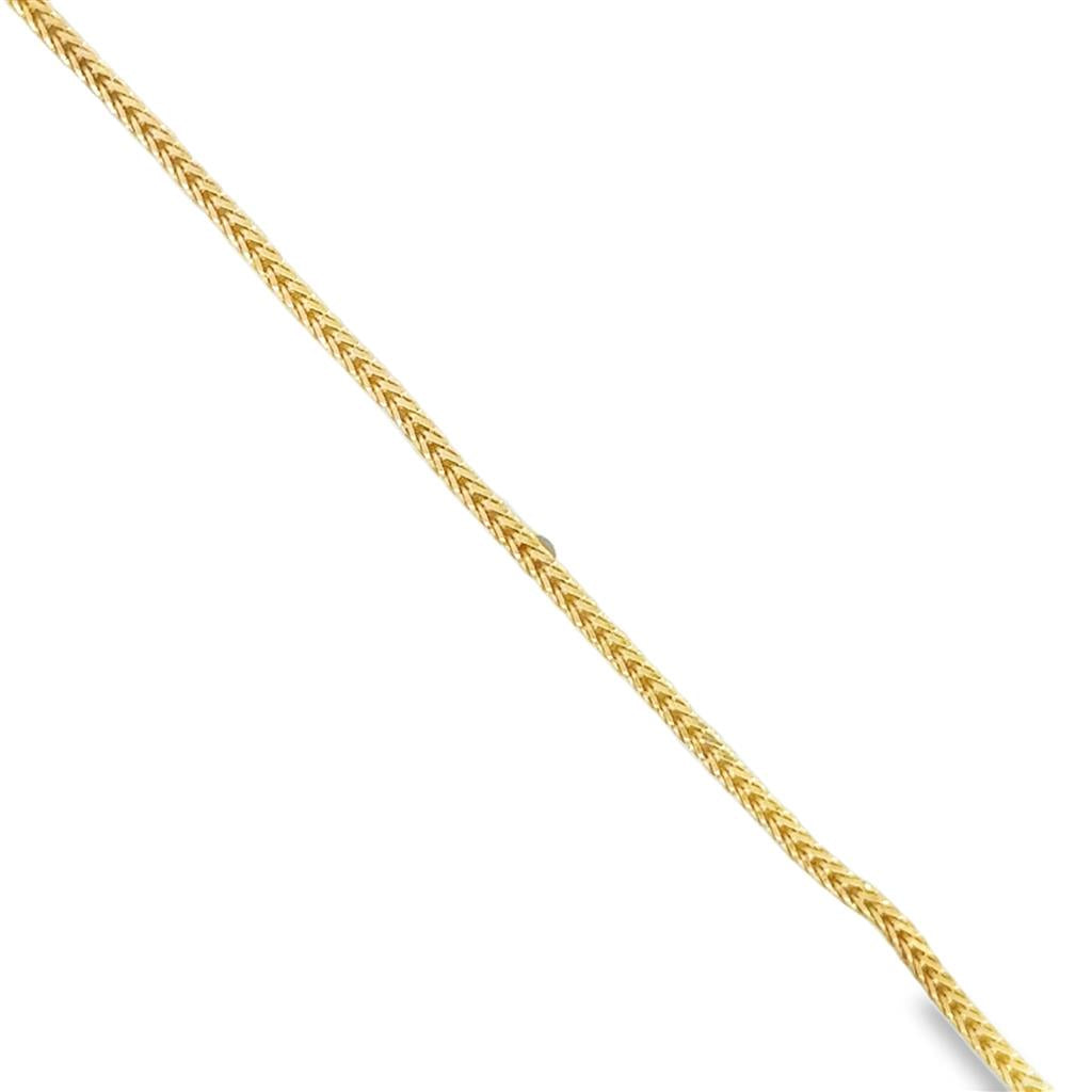 14K Yellow Gold Box Weave Chain Bracelet