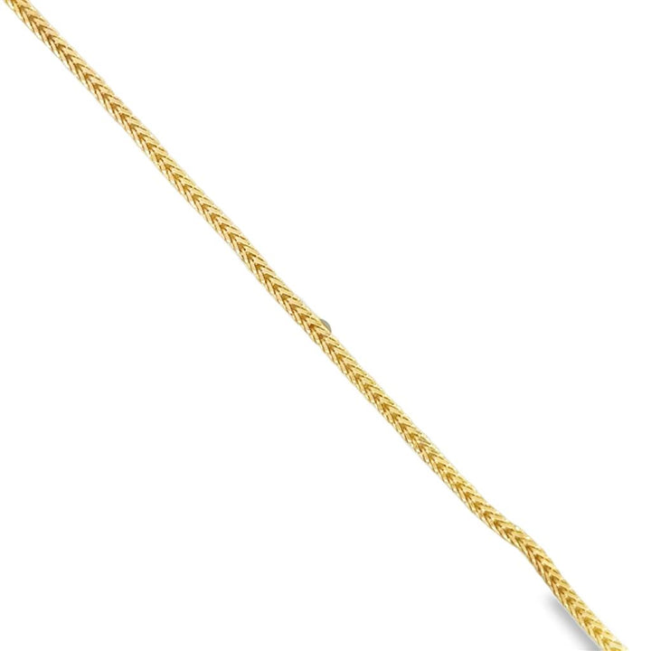 14K Yellow Gold Box Weave Chain Bracelet