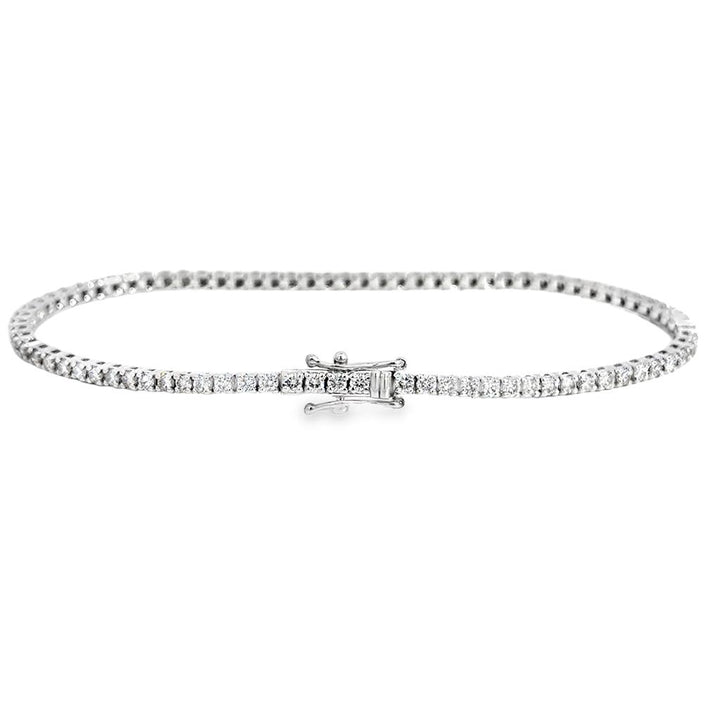 2.08 CTW Diamond 14K White Gold Tennis Bracelet