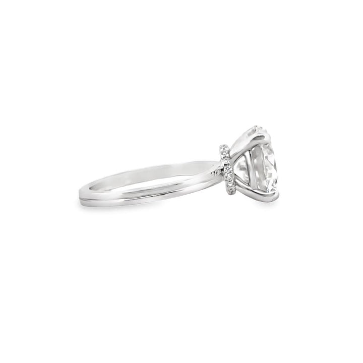 4.66 CT Round F VS1 Lab-Grown Diamond Solitaire Ring