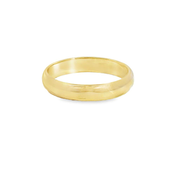 14K Yellow Gold 4mm Wedding Band