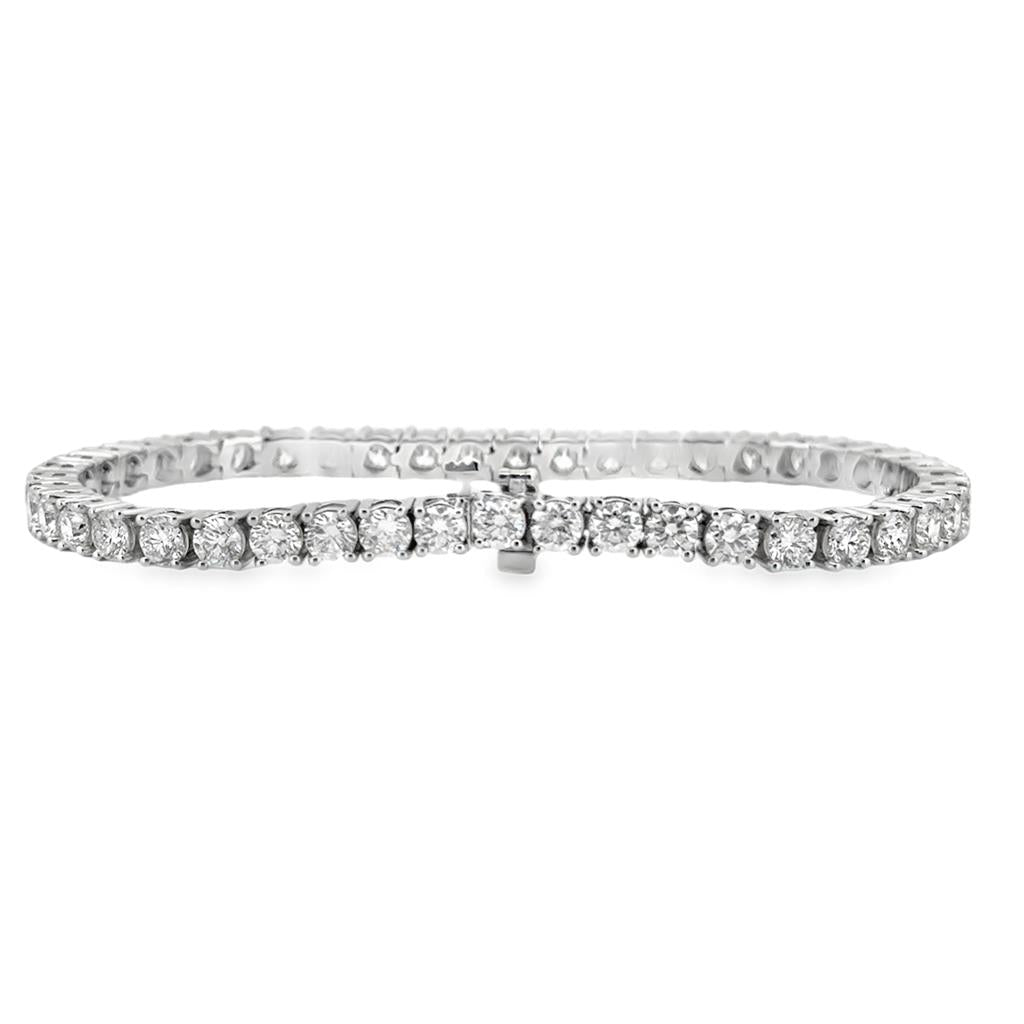 8.44 CTW Diamond 14K White Gold Tennis Bracelet
