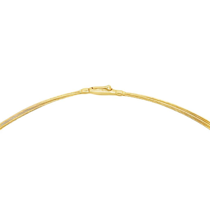 14K Yellow Gold Five-Strand Wire Necklace – 20"