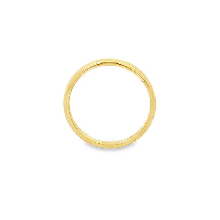 14K Yellow Gold 2mm Plain Wedding Band