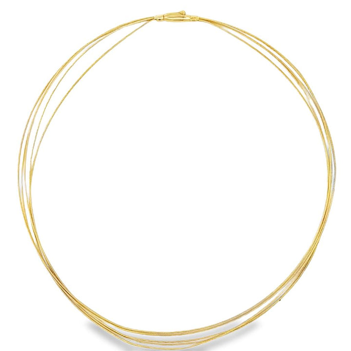 14K Yellow Gold Five-Wire Chain Necklace – 16"