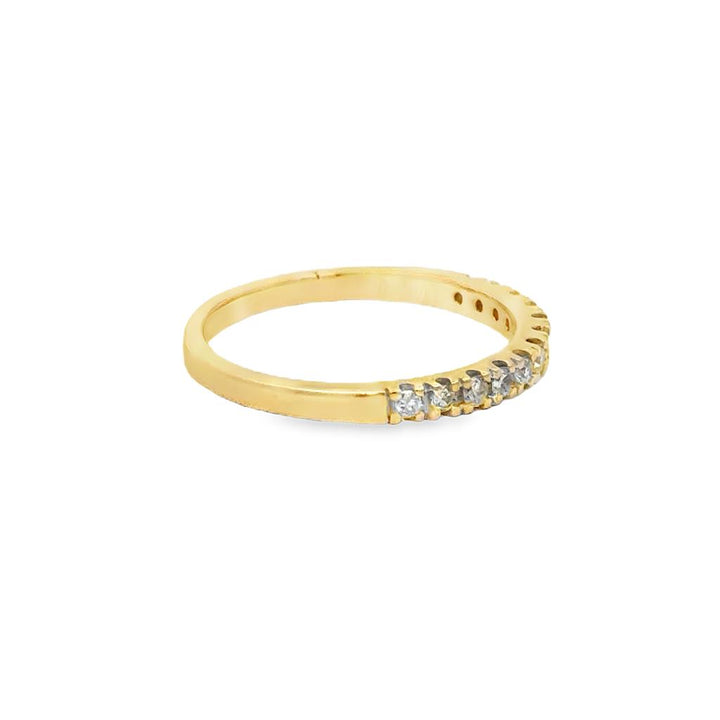 0.20 CTW Diamond 14K Yellow Gold Half Band