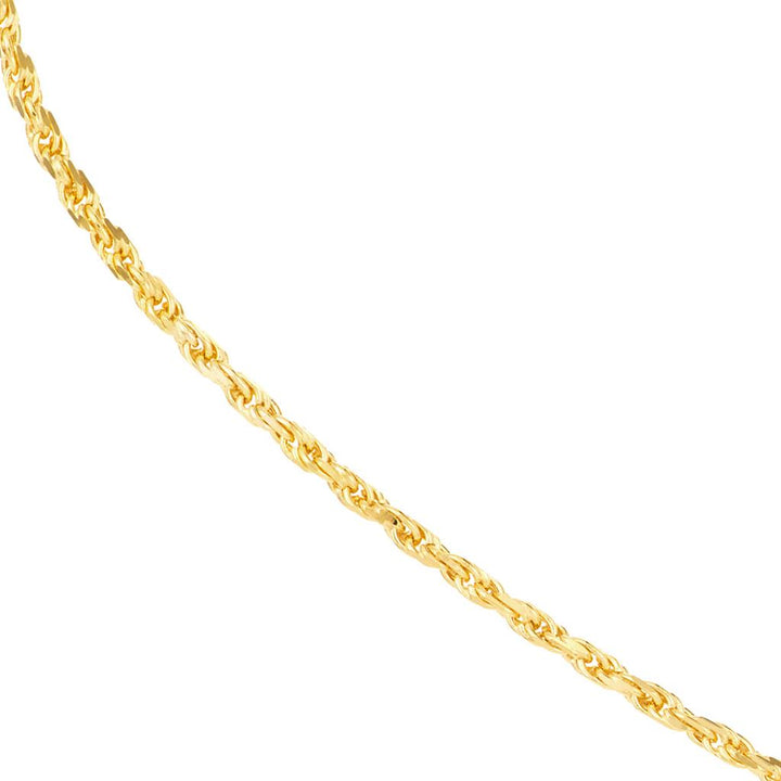 1.05mm Yellow Gold Rope Chain