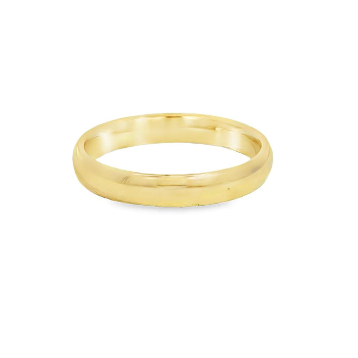 14K Yellow Gold 4mm Men’s Comfort Fit Wedding Band