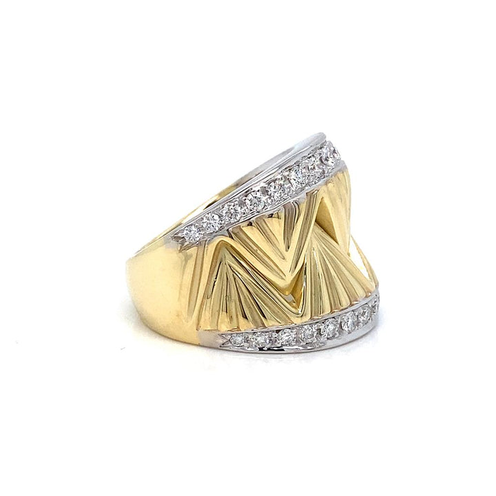 Sal Praschnik 0.68 CTW Round Diamonds 18K Yellow Gold Unity Ring