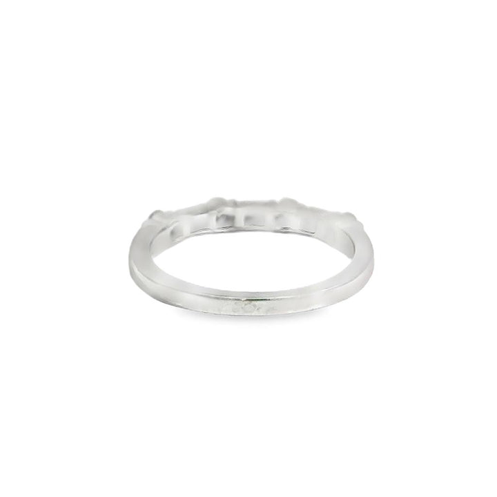 Pre-Owned Tiffany & Co. 0.35 CTW Diamond Platinum Baguette and Round Band Ring