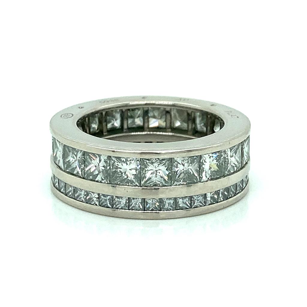 Robert Procop Artist Proof 5.62 CTW French Cut Diamonds Platinum Eternity Ring