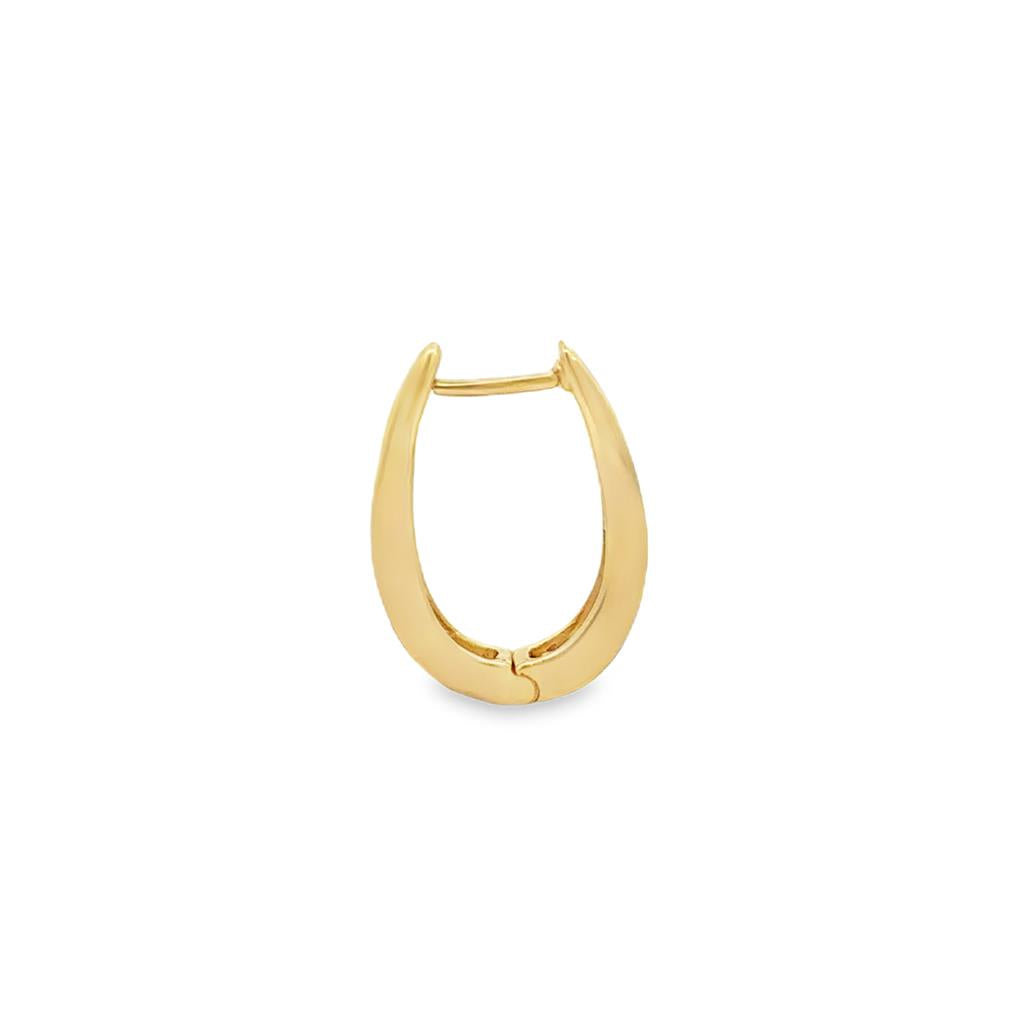 Pre-Owned Diamond Hoop Earrings 14K Yellow Gold – 19.5mm