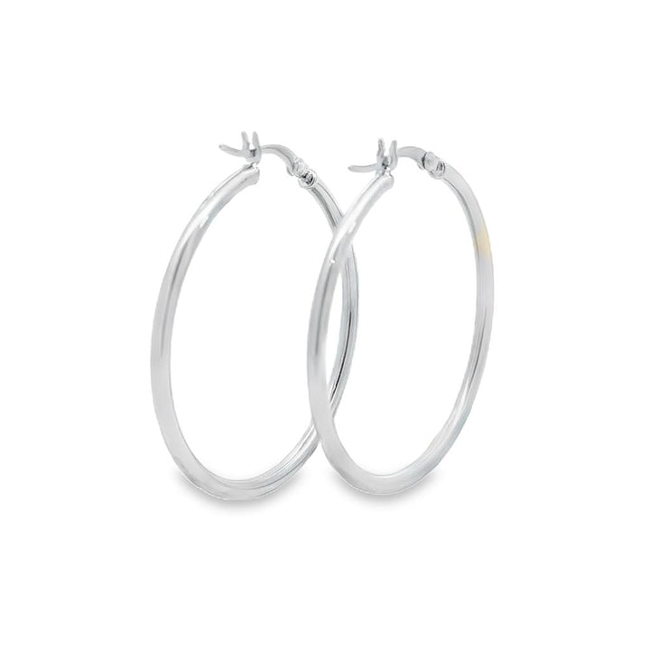14 Karat Yellow Gold Polished Hoop Earrings