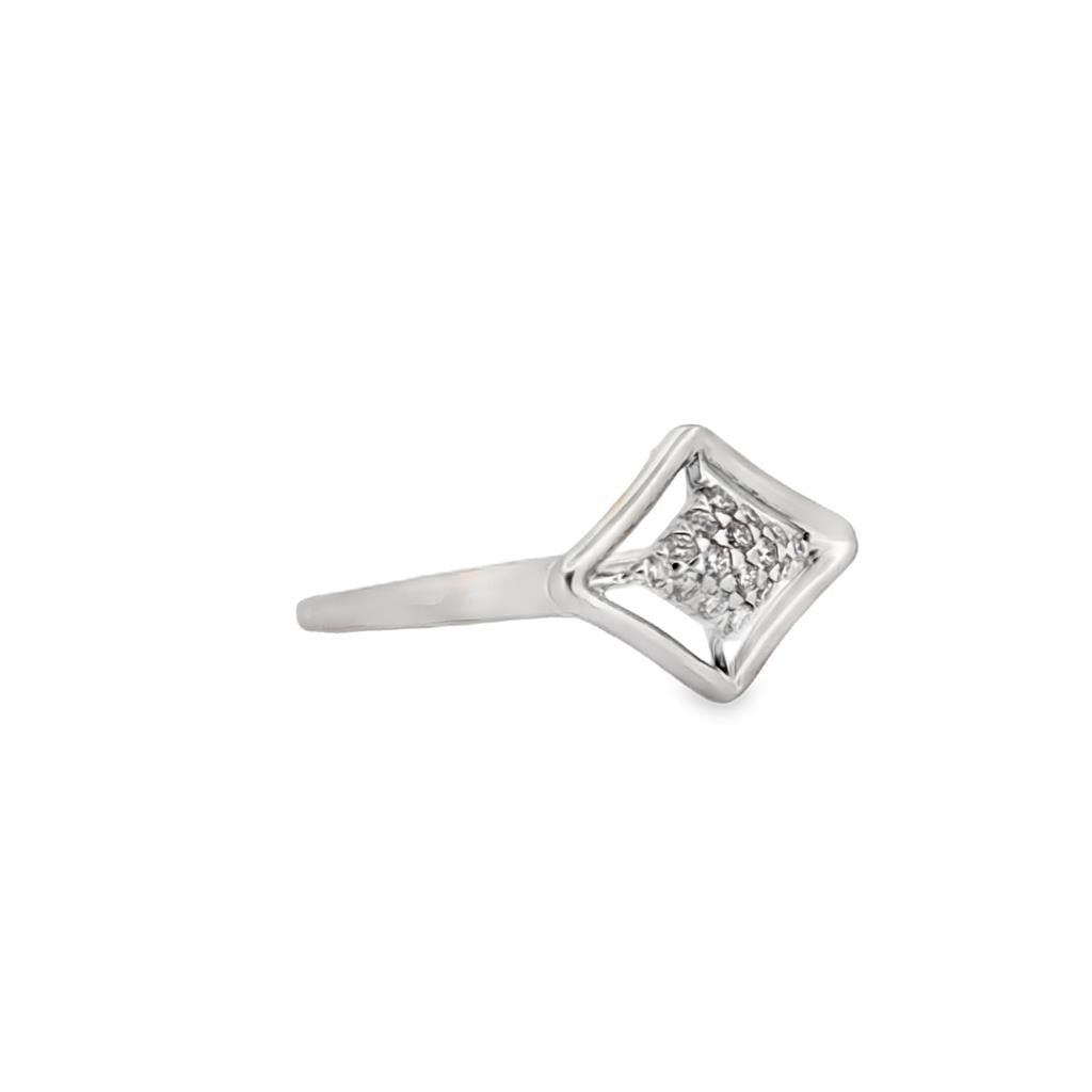 0.24 CTW Diamond Pave 18K White Gold Kwiat Ring