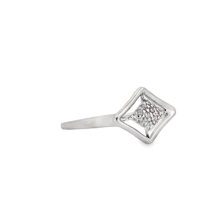 0.24 CTW Diamond Pave 18K White Gold Kwiat Ring
