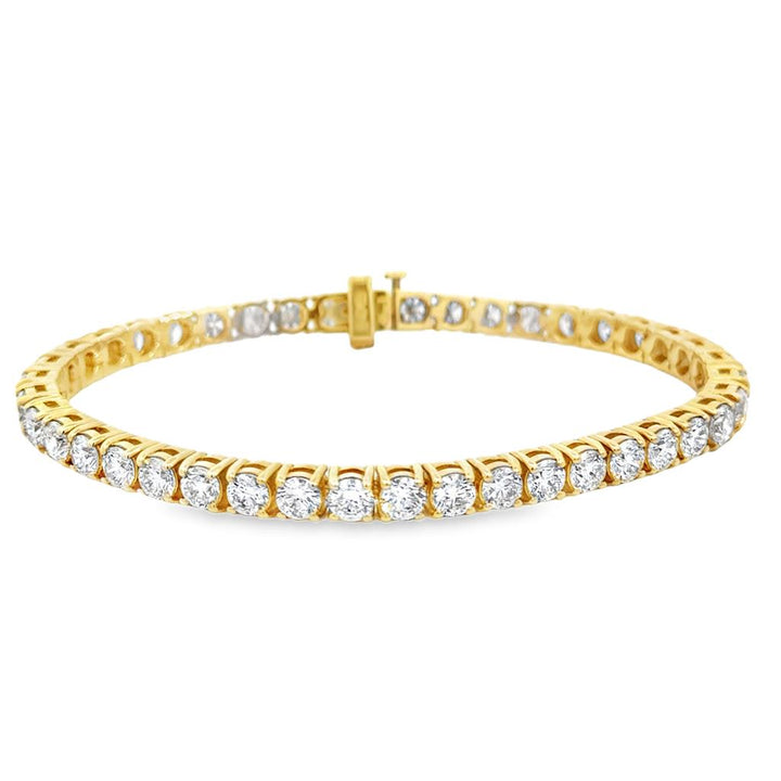 10.09 CTW Diamond Tennis Bracelet in 14K Yellow Gold