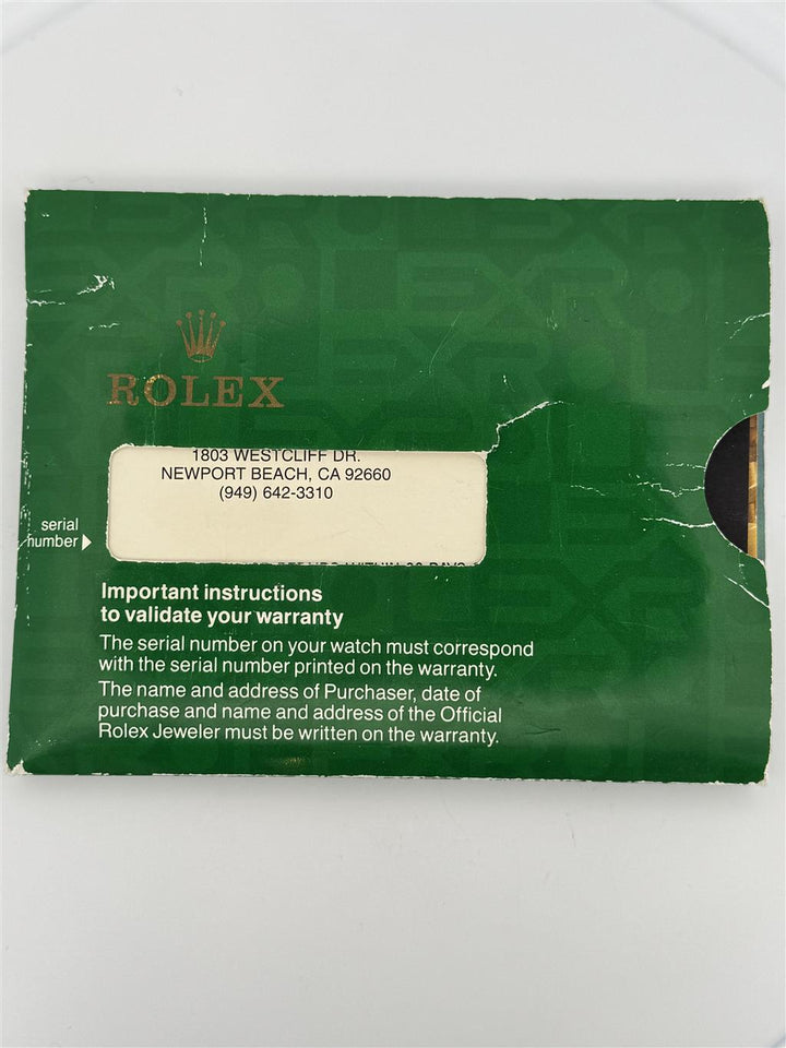 Ladies Rolex Datejust Model 69173, White Dial with Roman Numerals, 1996