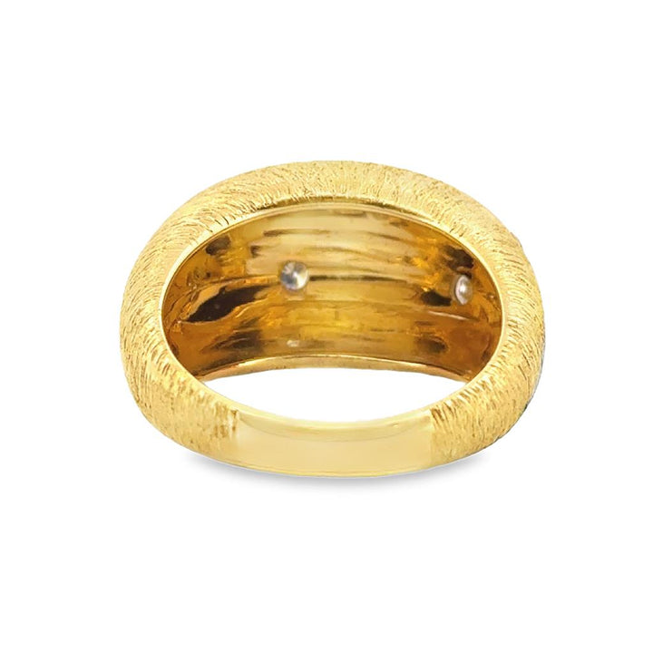 Sal Praschnik 0.24 CTW Round Diamonds 18K Yellow Gold Dome Ring