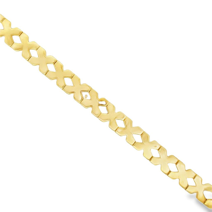 Pre-Owned 14K Yellow Gold 8.4mm X-Link Bracelet