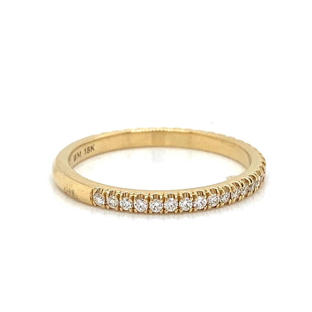 0.26 CTW Round Diamonds 18K Yellow Gold Ring