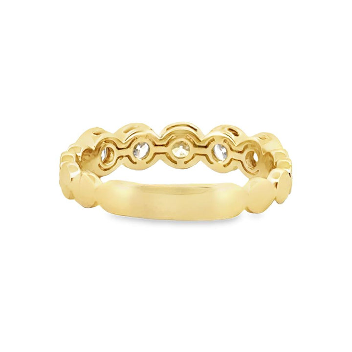 0.64 CTW Round Diamond Band, 14K Yellow Gold