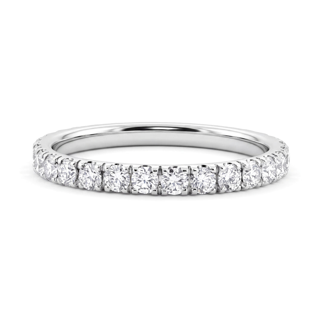 1.00 CTW Diamond Eternity Band 18K White Gold
