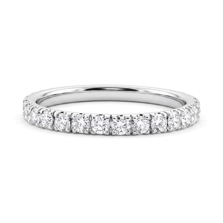 1.00 CTW Diamond Eternity Band 18K White Gold